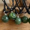 Dije Jade Canadiense Esfera Natural Cuarzo Verde Nefrita