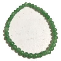 1 Pulsera Aventurina Cuarzo Verde 4 Mm Piedra Natural Yoga