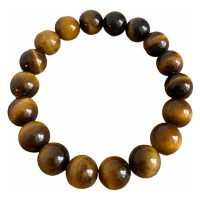 1 Pulsera Ojo De Tigre 10 Mm Amuleto Reiki Chakra Yoga