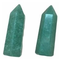 1 Obelisco De Aventurina Cuarzo Verde Reiki Meditación Ujm