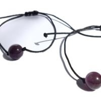 Par De Pulseras Cuarzo Amatista Pareja Amor Amistad