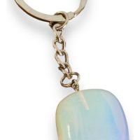 1 Llavero Opalina Opalita Piedra Luna Sintetica Reiki
