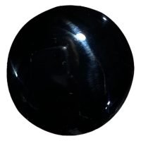 1 Luneta Obsidiana Negra Piedra Natural Reiki Sanación Yoga