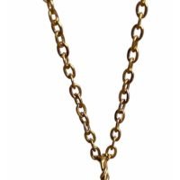 1 Djie Piedra Prehnita Con Cadena De Acero Inoxidable