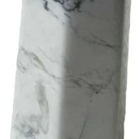 Obelisco De Howlita Blanca Piedra Natural Punta Mineral Deco