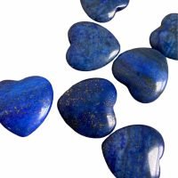 1 Corazón Cuarzo Lapislazuli Piedra Del Poder Natural