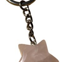 Llavero De Cuarzo Rosa Atrae Amor Natural Reiki Yoga Chakras
