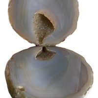 1 Geoda Cuarzo Mineral De Colección Amuleto Protector