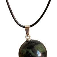 Dije Jaspe Kambaba Esfera 16mm Piedra Natural Reiki Chakras