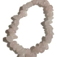 1 Pulsera De Cuarzo Rosa Piedra Natural Amuleto Ujm