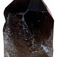 1 Punta De Cuarzo Ahumado Rústico Mineral Autentico