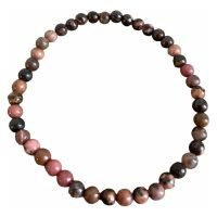 Pulsera De Rodonita 4 Mm Piedra Natural Reiki Chakras Yoga