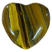 Corazón Tallado De Ojo De Tigre Excelente Calidad