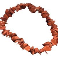 Pulsera De Jaspe Rojo Piedra Natural Aleja La Envidia