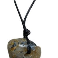 1 Dije De Cuarzo Rutilado Con Hematita Piedra Natural