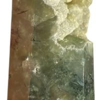 1 Obelisco De Prehnita Piedra Natural Drusa