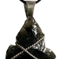 Punta De Flecha De Piedra Obsidiana Version Dije