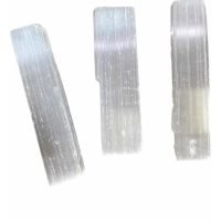 3 Varitas De Selenita 4.5 Cm Mineral De Colección Amuleto