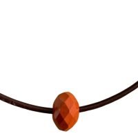 Dije Jaspe Rojo Dona Facetada Piel Piedra Natural Protección