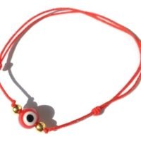 Pulsera Hilo Rojo Y Ojo Turco Amuleto Protector Ujm