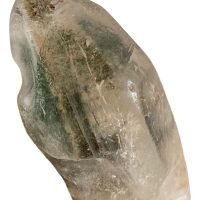 1 Punta Cuarzo Hialino Con Lodolita Y Musgo Jardin Reiki