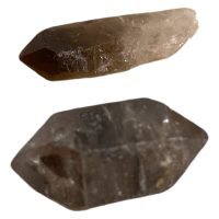 Kit 2 Puntas De Cuarzo Herkimer Ahumado Colección