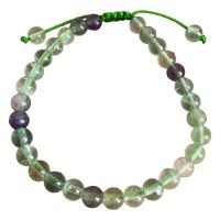 1 Pulsera Fluorita 6 Mm Natural Meditación Reiki Equilibrio