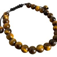 Pulsera Ojo De Tigre Con Cuarzo Piedra De La Seguridad