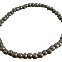 1 Pulsera Hematita Acerina 4 Mm Buena Salud Amuleto