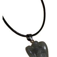 1 Dije Angel Cuarzo Labradorita Piedra Sanación