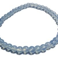 1 Pulsera Opalita 4mm Opalite Opalina Piedra Luna Sintética