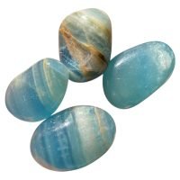 1 Piedra De Calcita Aquatina Lemuriana Ónix Azul Argentina