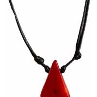 Dije Coral Rojo Auténtico Unisex Elimina Malas Energías