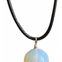 1 Dije Opalina Opalita Piedra Luna Sintetica Reiki Yoga 15mm