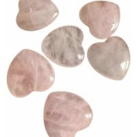 1 Corazón Cuarzo Rosa Piedra Atrae Amor Proteccion Reiki