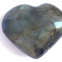 1 Corazón Tallado En Labradorita Espectrolita Mineral