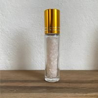 1 Roll On Con Cuarzo Rosa Amatista Cornalina Ojo De Tigre