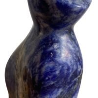 1 Gatito Esfinge Sodalita Piedra Natural Cuarzo