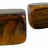 1 Cubo Ojo De Tigre Natural Sólido Platónico Reiki Chakras