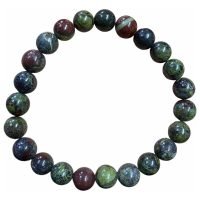 1 Pulsera Jaspe Dragón 8 Mm Piedra Natural Reiki