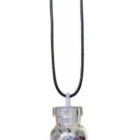 1 Dije De Botellita Mini Cuarzos Piedra Natural Amuleto