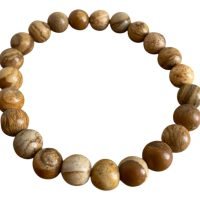 Pulsera Jaspe Paisaje 8mm Natural Reiki