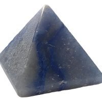 1 Pirámide Tallada En Sodalita Piedra Natural Reiki Yoga