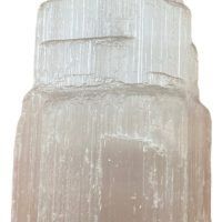 1 Torre Castillo De Selenita 6 Cm Amuleto Reiki Meditación