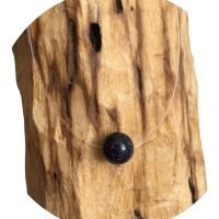 1 Choker Collar Invisible Fantasma Aventurina Azul