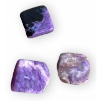 3 Charoitas Minis Rusia Violeta Mineral Colección Natural