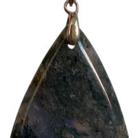 Dije De Ágata Musgosa Piedra Natural