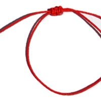 1 Pulsera Hilo Rojo Minimalista Ajustable Amuleto Protector