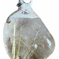 Dije De Cuarzo Rutilado 100 % Piedra Natural Ujm