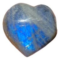 1 Mini Corazón Tallado Labradorita Excelente Calidad